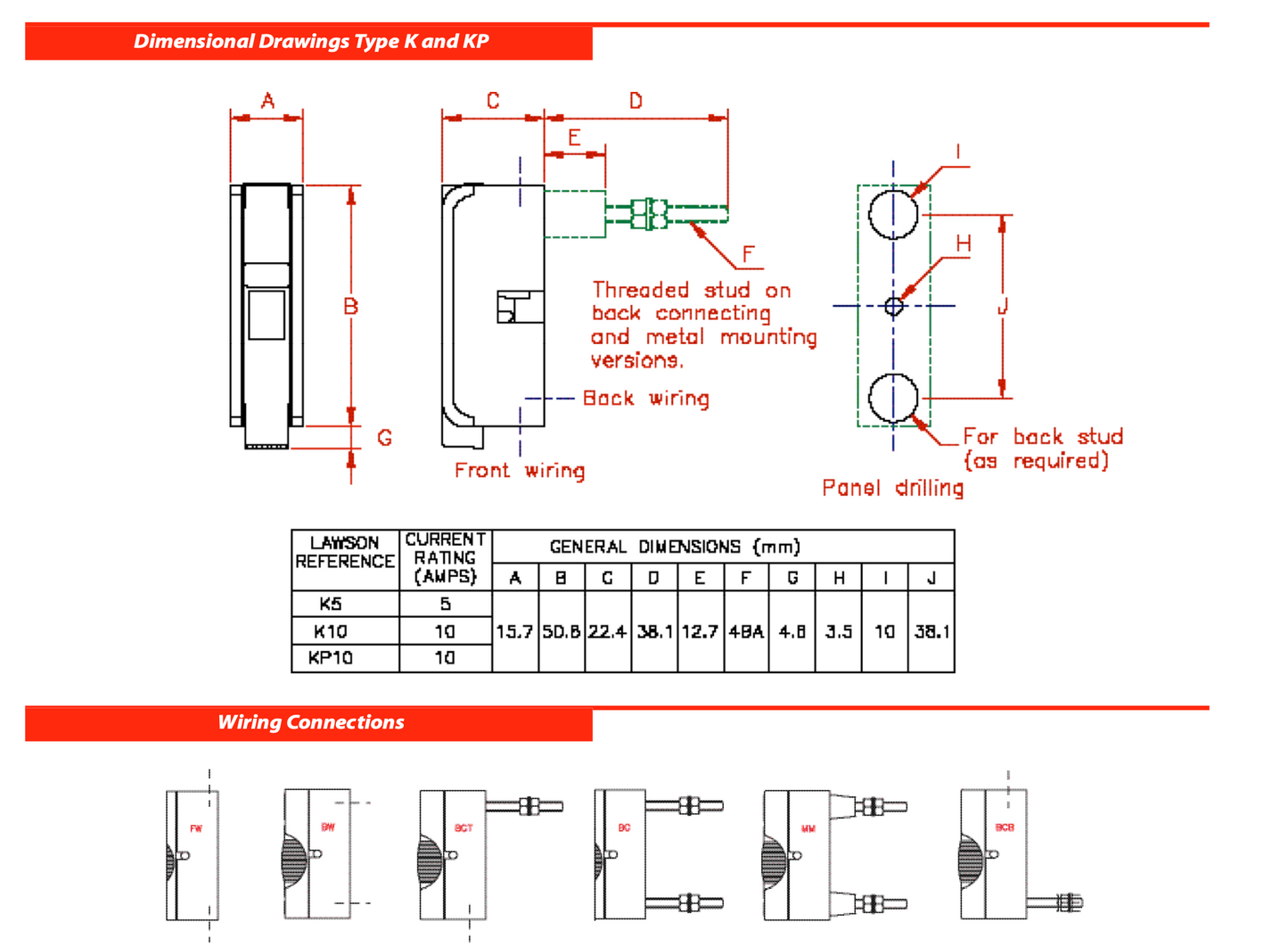 VINTAGE, LAWSON, 534, SLYDLOK, FUSEHOLDER, 15A, REWIREABLE WITH FUSE WIRE