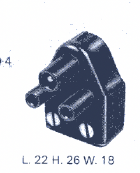 Miniature Bulgin, 3-Pin, Mains Panel Plug, 250V 3A, SA2403 Plug, as used for Michel GyrodeC PSU, Ex Equipt