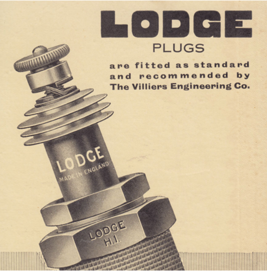 LODGE, MODEL H-1, SPARK PLUG, USED, MOTORCYCLE, 1935