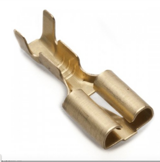 6.4mm Straight Lucar Connectors, Pack of 20X