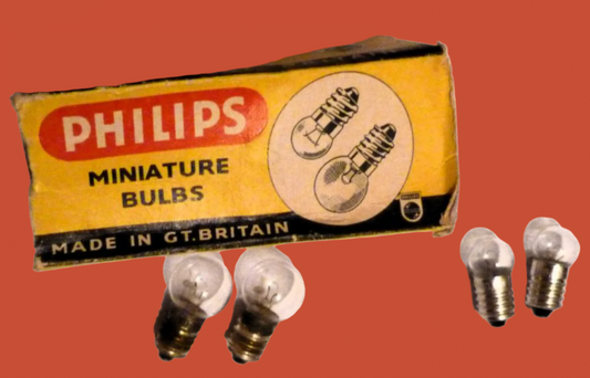 PHILIPS DIAL LIGHT BULB, 15mm ENVELOPE, 6.3V 0.3A