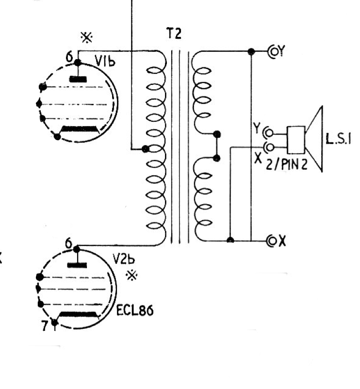 PP, ECL86, OUTPUT TRANSFORMER, OPT, EX EQUIPT