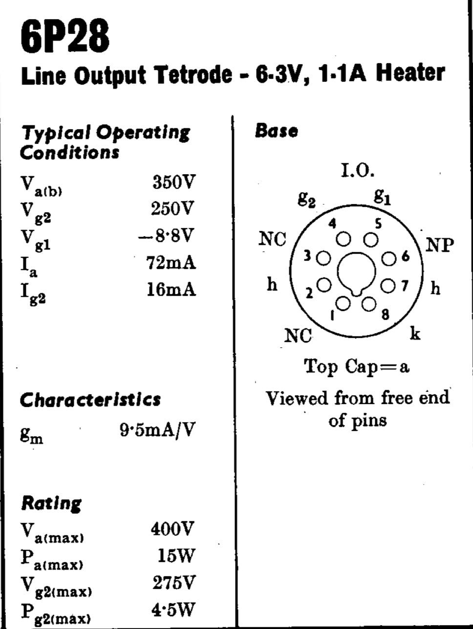6P28, MAZDA, NEW BOXED, CLEAR GLASS