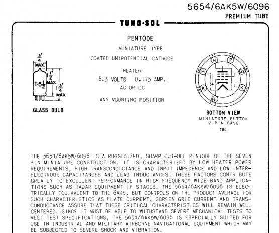 5654, CV850, 6AK5W, AS USED IN ,LITTLE DOT, YAQUIN, DARK VOICE, &, GRANT FIDELITY, AMPLIFIERS ,NEW BULK MIL STOCK - MULLARD MAGIC