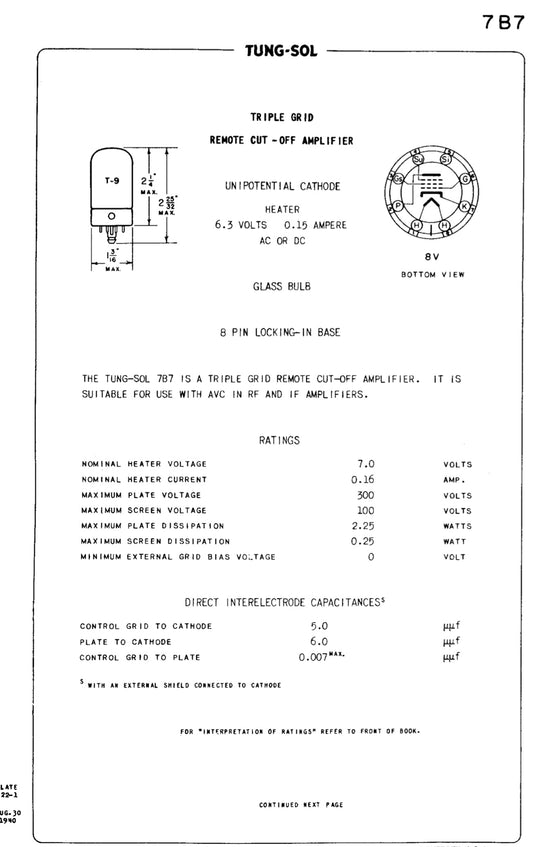 7B7, COSSOR, NEW BOXED, CV522, W149