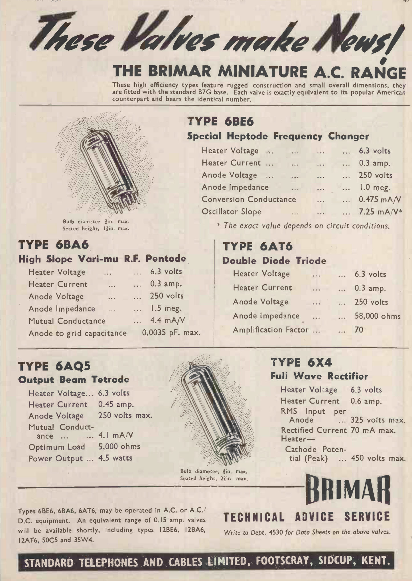 6BE6, RCA, EK90, CV453, NEW BOXED FOR  EDDYSTONE 730/4, RACAL RA17, COLLINS 51J4, HAMMARLUND SP600, HQ170, HQ110, NATIONAL HRO60, HRO50