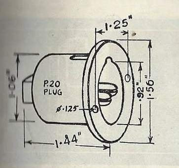 BULGIN 3 PIN SOCKET SA1403 AS USED ON QUAD ESL 57 & LEAK AMPS 23mm NOSE DIA