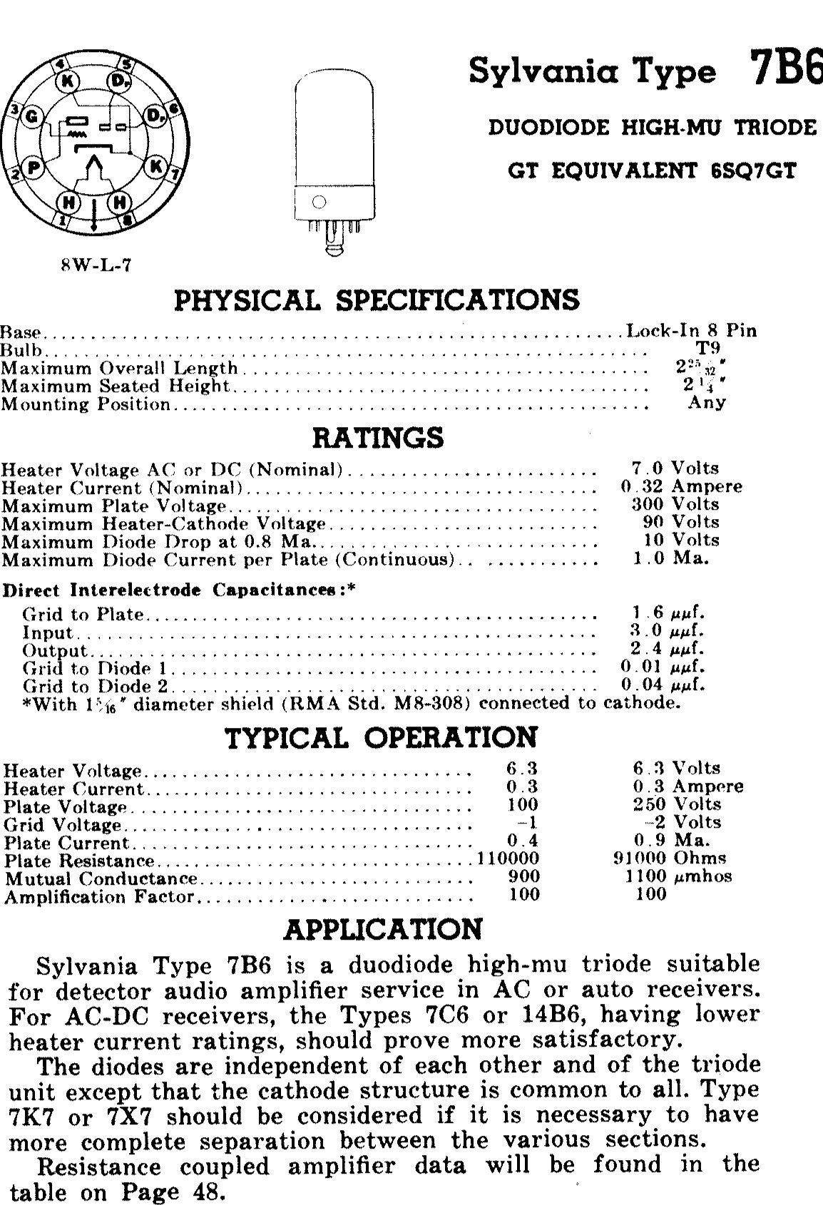 DH81, OSRAM, NEW BOXED, 6Q7GT, 7B6, CV882