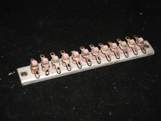 Terminal Strip, 12 way, Part number TS8-12, Ceramic, Jackson Brothers, JB