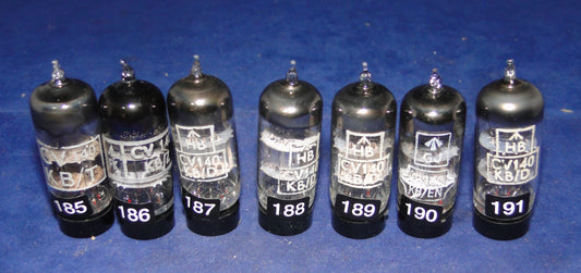 CV140, MULLARD, MITCHAM. EB91, EAA91, 6AL5, D77, MULLARD,  MILITARY GRADE, NEW BULK PACKED,  DUAL DIODE AS USED IN AVO CT160, EDDYSTONE 730/4, B40, RACAL RA17, COLLINS 	75A4, 32S3, HAMMARLUND SP600, HQ170, TR2002