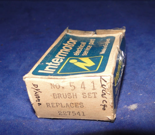 INTERMOTOR, NO 541, BRUSH SET, CAR DYNAMO, LUCAS C40, REPLACES LUCAS LU227541, 227541