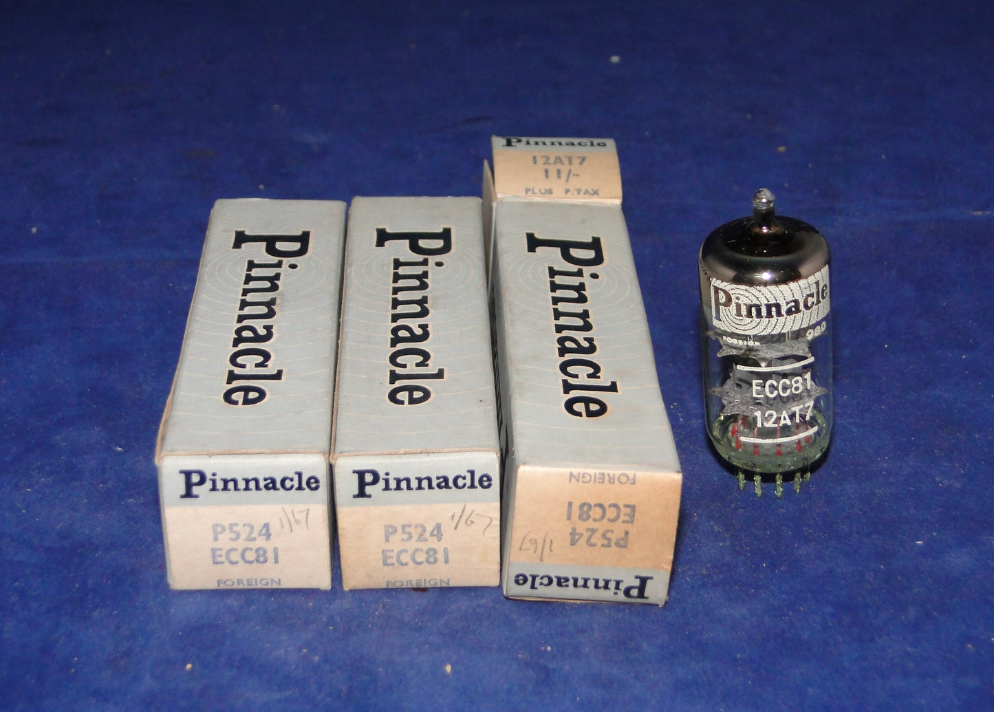 ECC81, PINNACLE, NEW BOXED, DATED 1967, 12AT7, CV4024