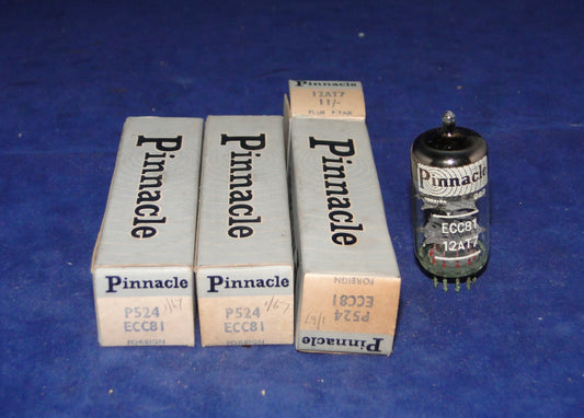 ECC81, PINNACLE, NEW BOXED, DATED 1967, 12AT7, CV4024