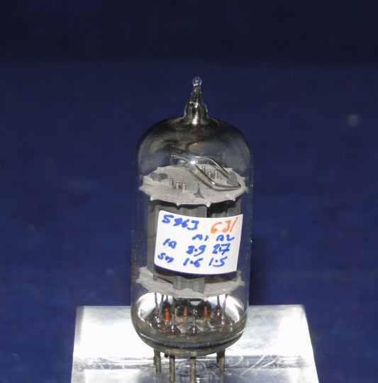 5963, SYLVANIA, LONG PLATE, YELLOW PRINT, OCTOBER 1969 PRODUCTION