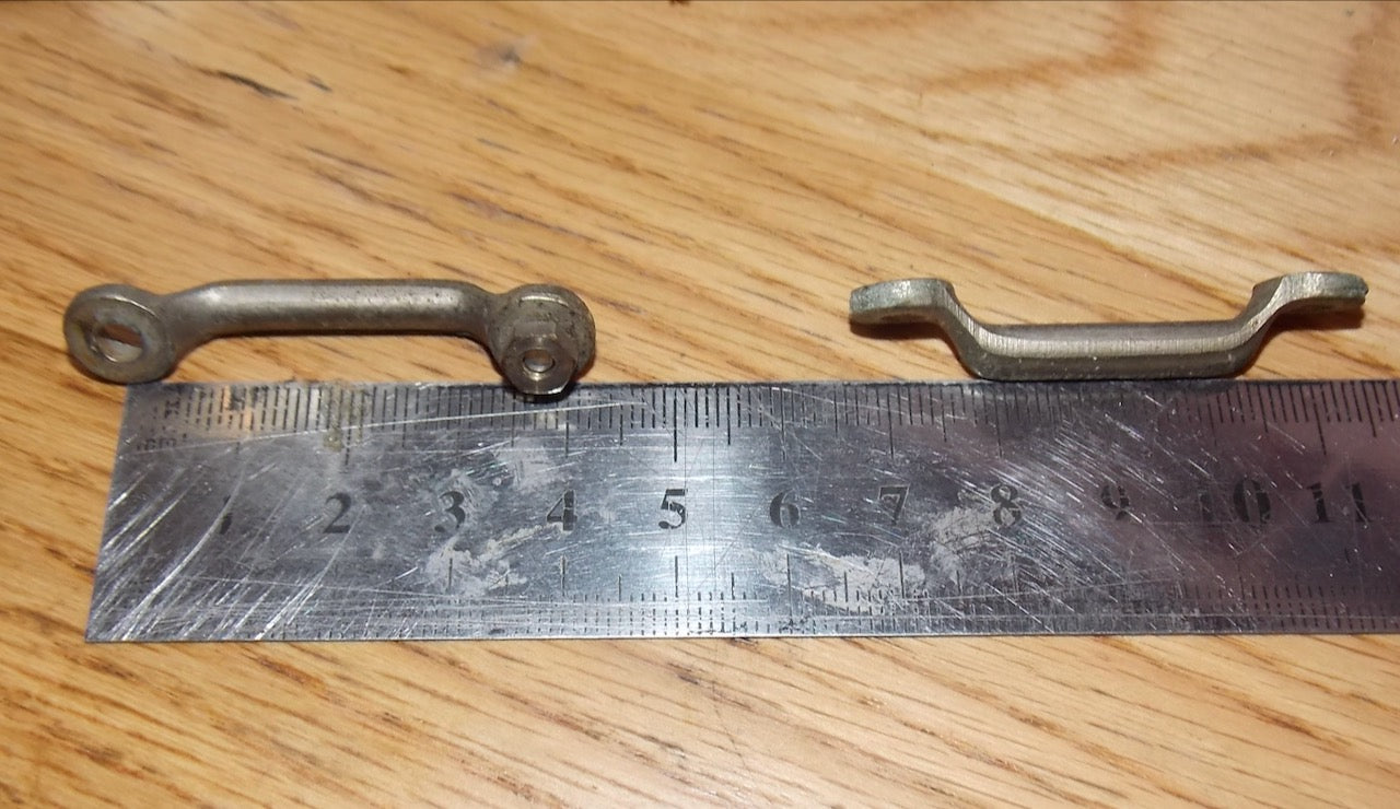 2x, Metal Handles, 37mm centres,  Air Ministry,  Ex Equipt