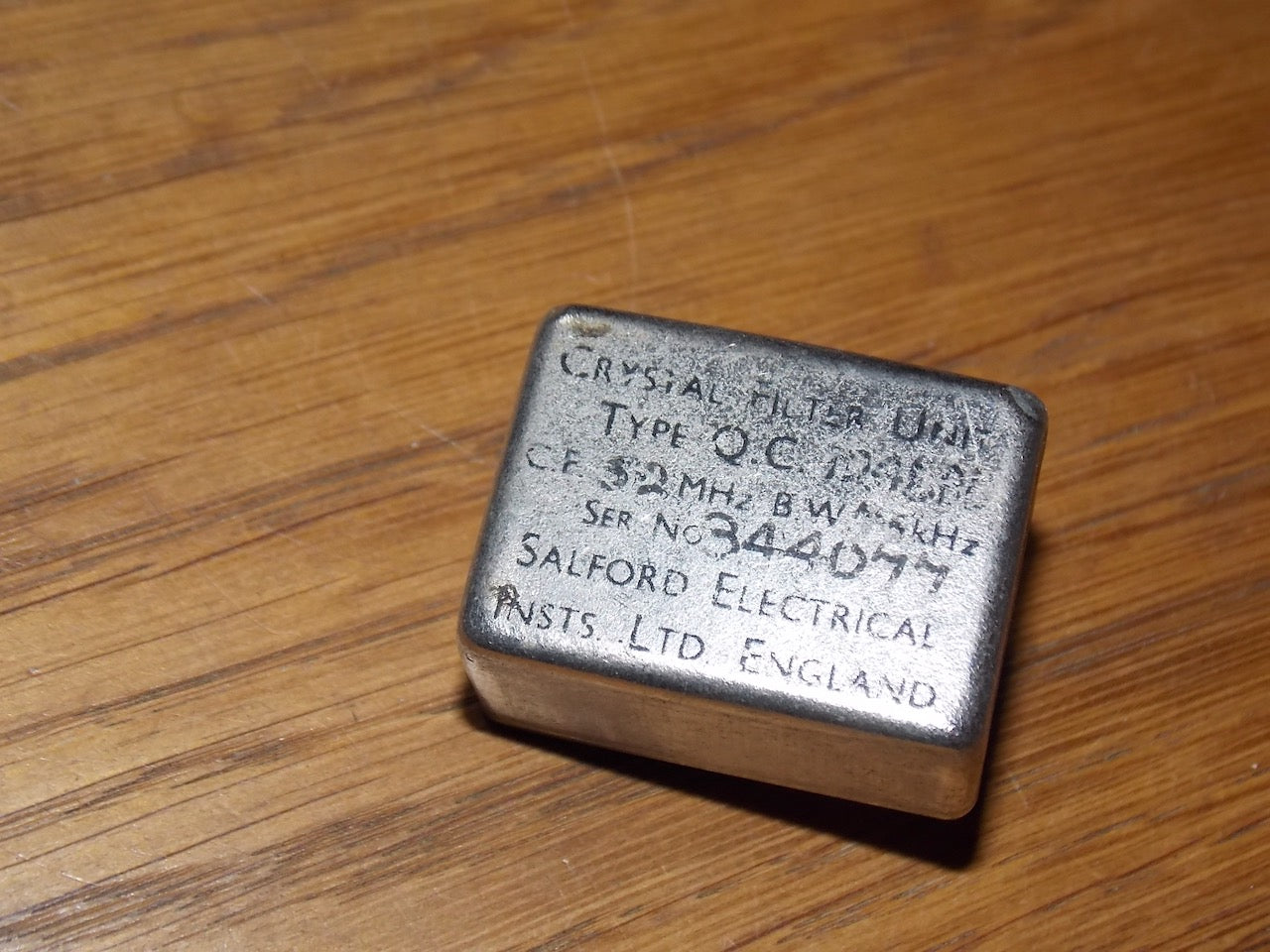 Salford Instruments, Crystal Filter, 5.2 MHz,