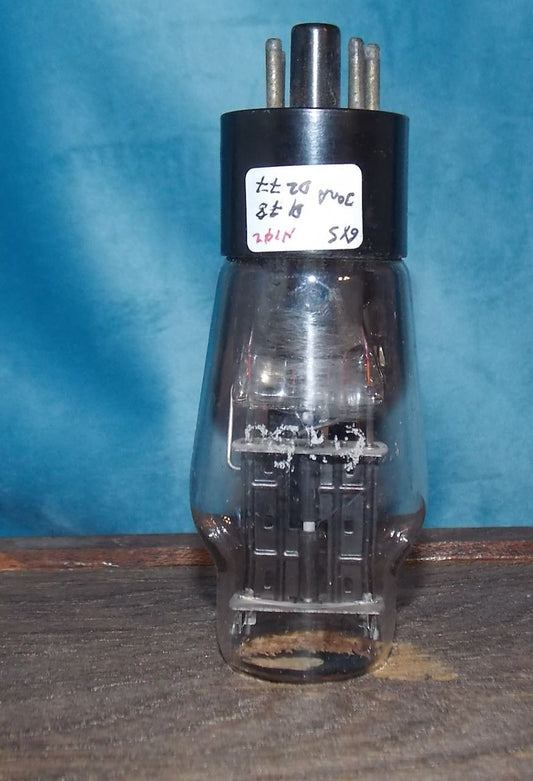 6X5G, TUNGSRAM, SLIGHTLY SMUDGED PRINT, GPO, DOLLIS HILL STORES, 1951