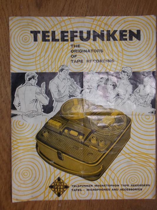 TELEFUNKEN, MAGNETOPHON, CATALOGUE PAMPHLET, 1961