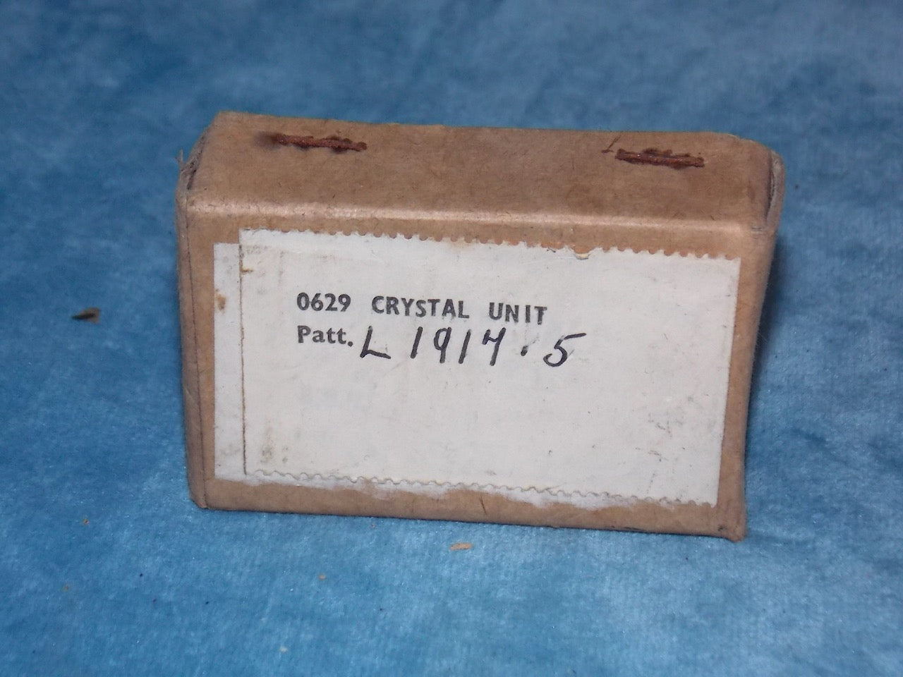 L1917.5KHz, 1917.5KHz, CRYSTAL, BOXED, DATED 1959, FROM, Admiralty Surface Weapons Establishment, ASWE, Admiralty Research Establishment,ARE,