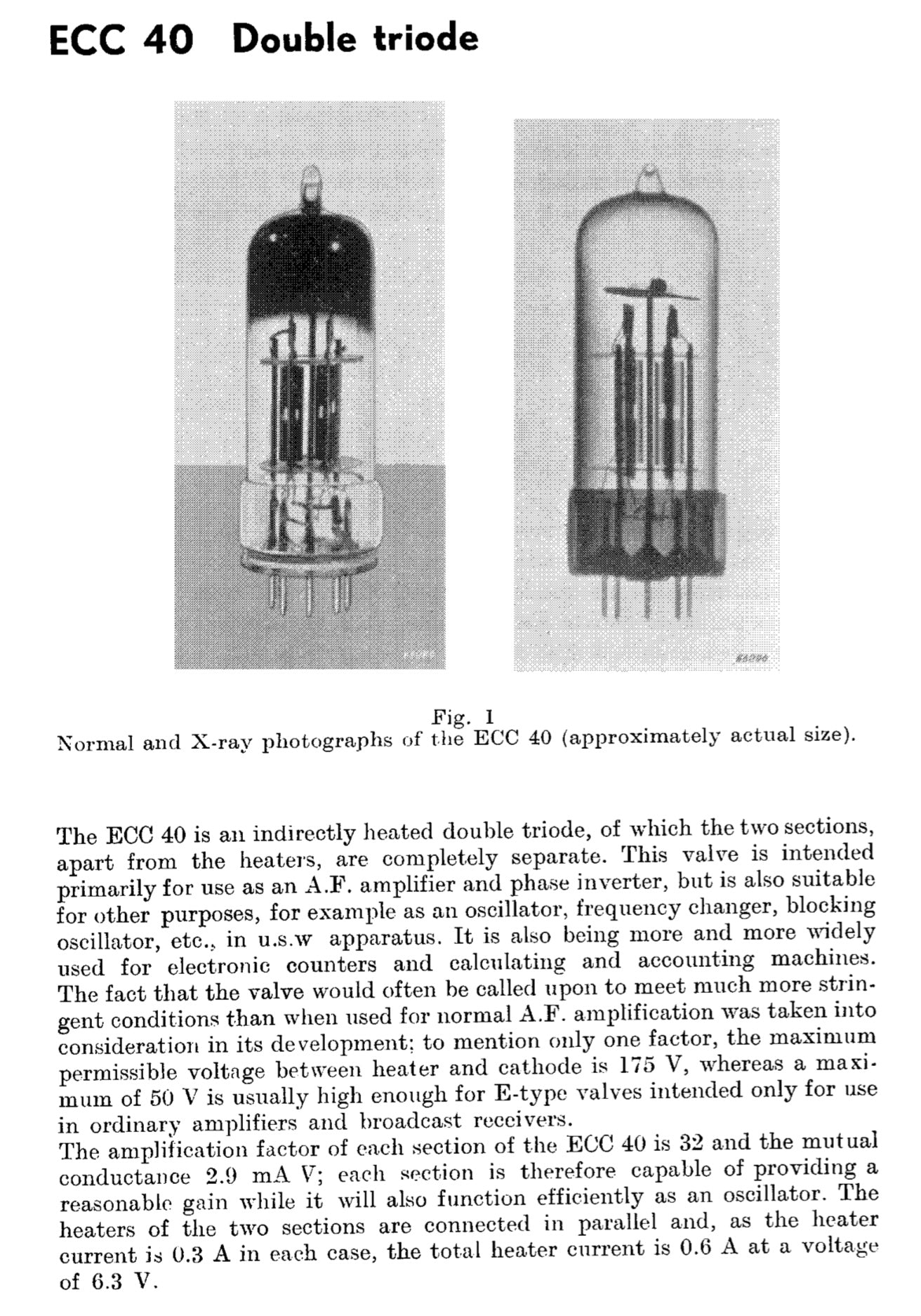 ECC40, VARIOUS, NEW BOXED, CV3884