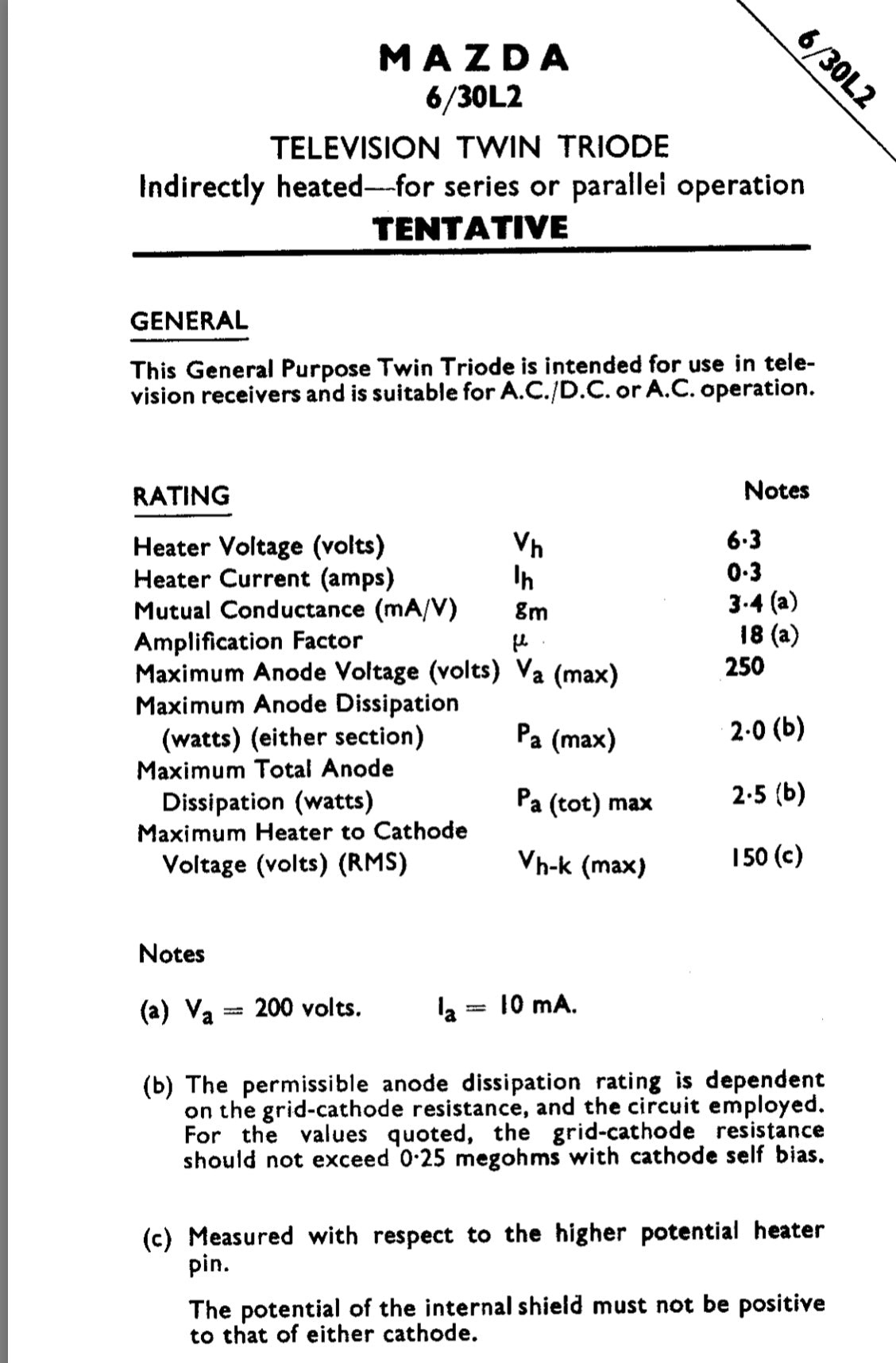 ECC804, MULLARD, NEW BOXED, 6/30L2, 6GA8, B729,