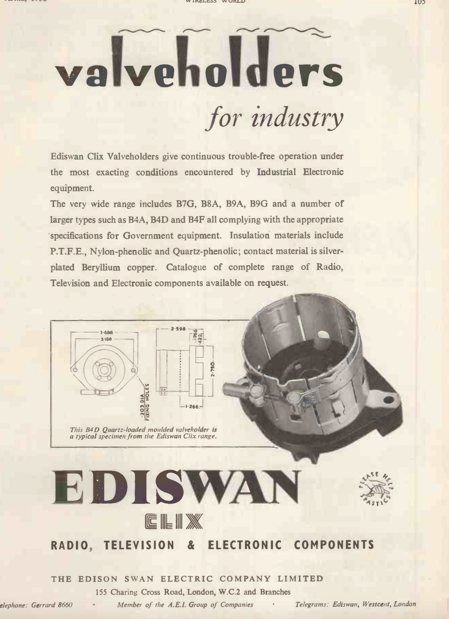 BIG 4 PIN JUMBO CERAMIC VALVE BASES BY AEI, THOUGHT TO BE U-541 FOR 211 OR 845 TUBES