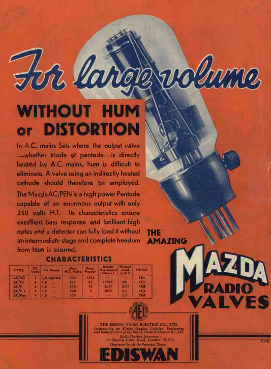 AC/PEN, MAZDA, NEW BOXED, 7A2, A70B, APP4A, CV1174, KT42, MKT4/5, MKT4/7, MP/Pen, N40, Pen4VA