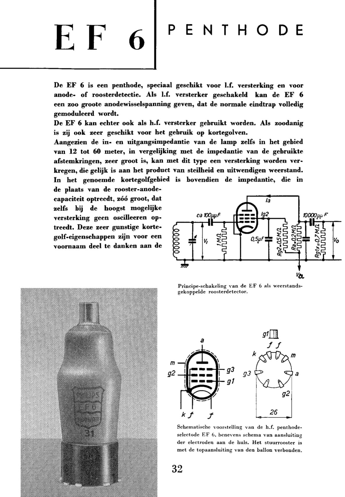 EF6, MULLARD, NEW BOXED, MEF6, TEF6, VEF6, PYE 1938 television receiver,
