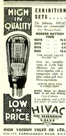 B220, HIVAC, GLOBE ENVELOPE,