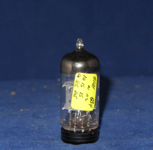 ECC81, MULLARD, OLD SHIELD, WHITE PRINT, FACTORY CODE, Tk3 B1J5, BLACKBURN 1961 MANUFACTURE