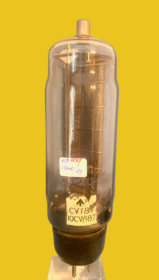 CV187. AIR MINISTRY, U19, HEAVY DUTY HW RECTIFIER, CV1508, U23, VU508, V1913,  10E/520, WW2 MANUFACTURE BY GEC SHAW, PRE 1948,