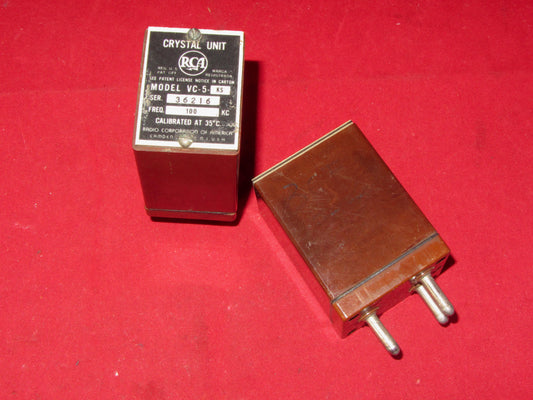 RCA, V CUT CRYSTAL, TYPE VC-5,  100KHz, 100 KCS