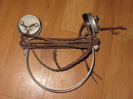 SG BROWN,, TYPE F, 60 OHM HEADPHONES, METAL EARPIECE, EARLY TYPE 1933