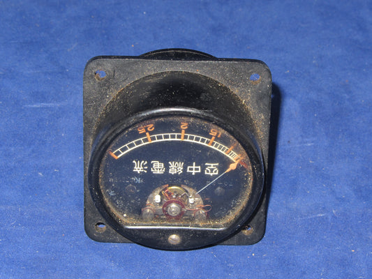 YEW, YOKOGAMA DENKI, WW2, MILITARY RADIO, AMMETER,