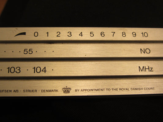 BANG & OLUFSEN, B & O, BEOLIT 500, ALUMINIUM TOP PANEL TUNING SCALE