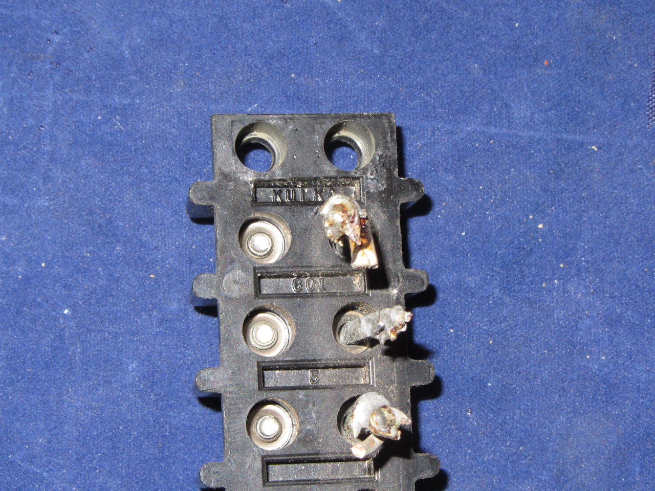 KULKA, 601, 6 Position, Terminal Block, Barrier Strip,6 way, ex equipt