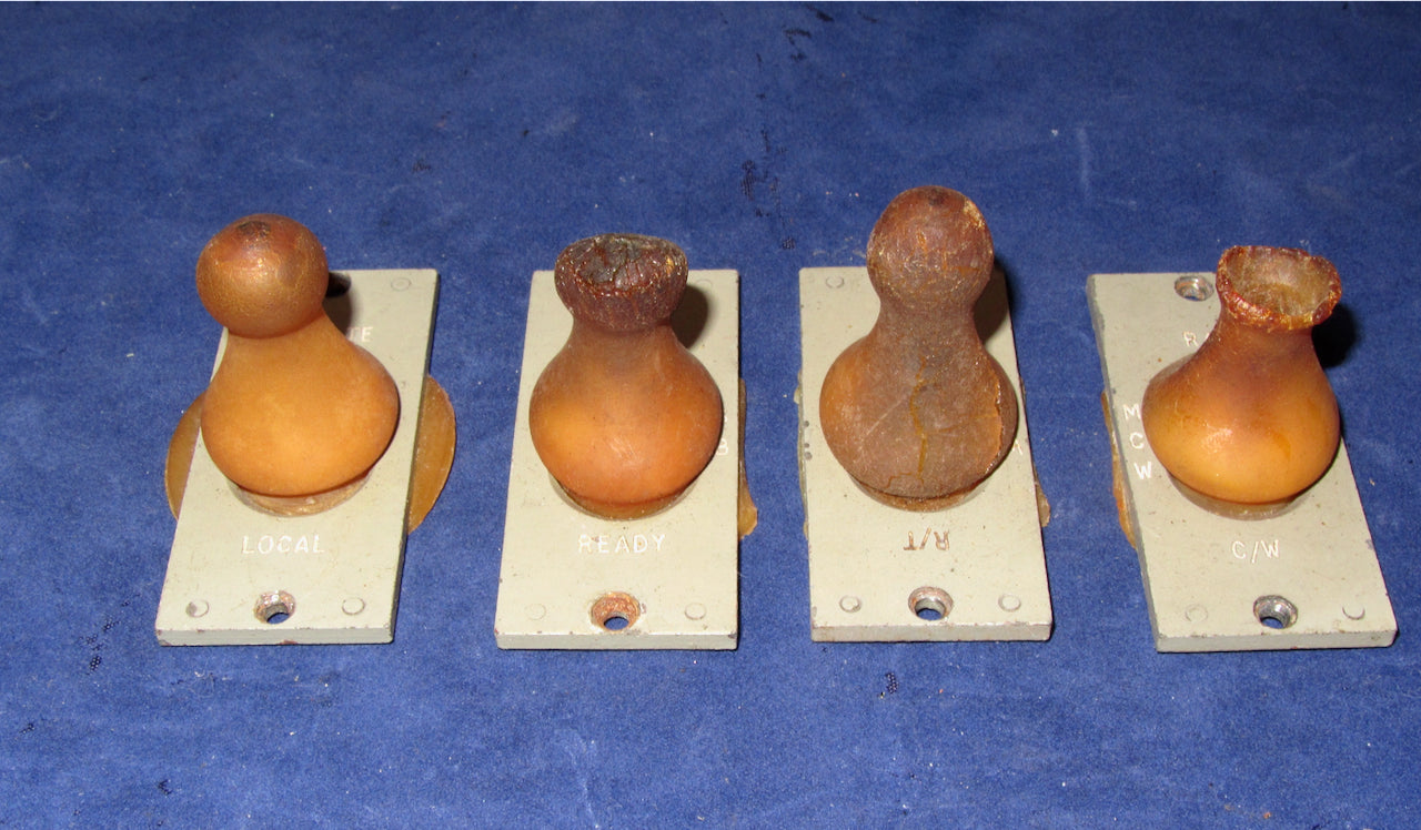 BABY BOTTLE TEAT, SWITCH COVERS, 28 X 62mm, FOR GPO KEY SWITCH, EX EQUIPT