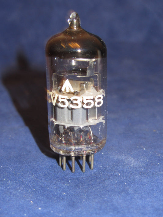 CV5358, MULLARD, MIL SPEC ECC88,  6DJ8, , WHITE PRINT, BLACKBURN FEBRUARY 1968 MANUFACTURE, 6A2 B8B4