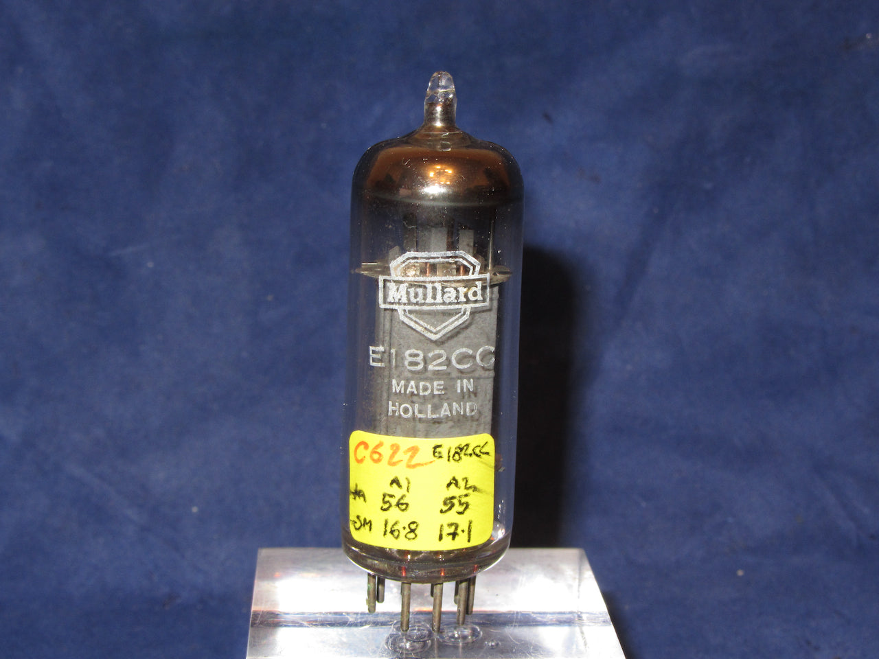 E182CC, MULLARD,, ID4 A7H4, HEERLEN, HOLLAND DECEMBER 1961 MANUFACTURE,