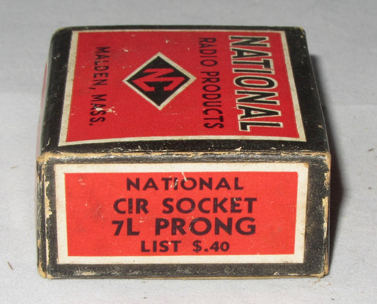 NATIONAL RADIO MALDEN BOXED VALVE BASES FROM 1937 VARIOUS