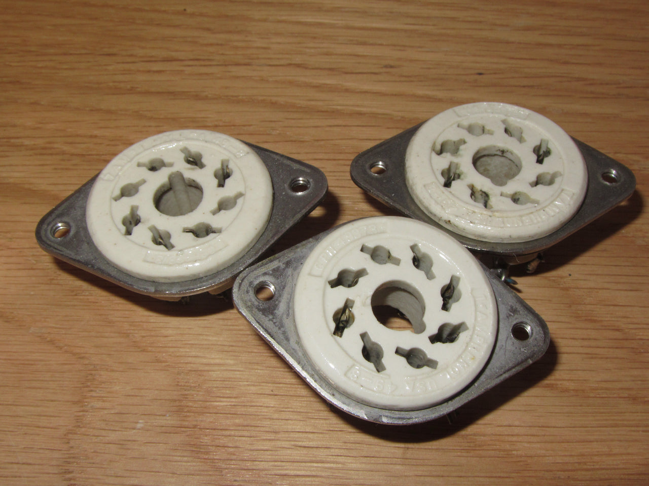 Amphenol, AO8, Octal, 8 pin, Ceramic Valve Bases, Ex Equipt