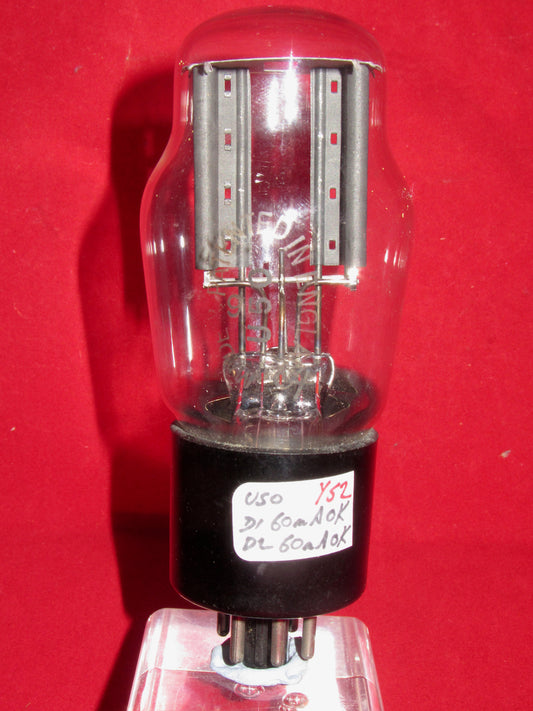 5U4G, SYLVANIA ,5 RIB ,CHARCOAL ANODE, JAN, VT-244 5U4