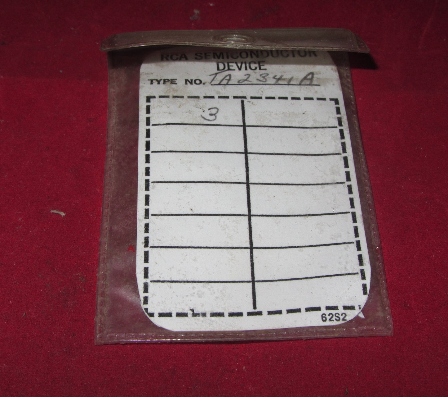 RCA, TA2341A,  PROTOTYPE TRANSISTOR,PNP GERMANIUM,,PACK OF 3, NOS