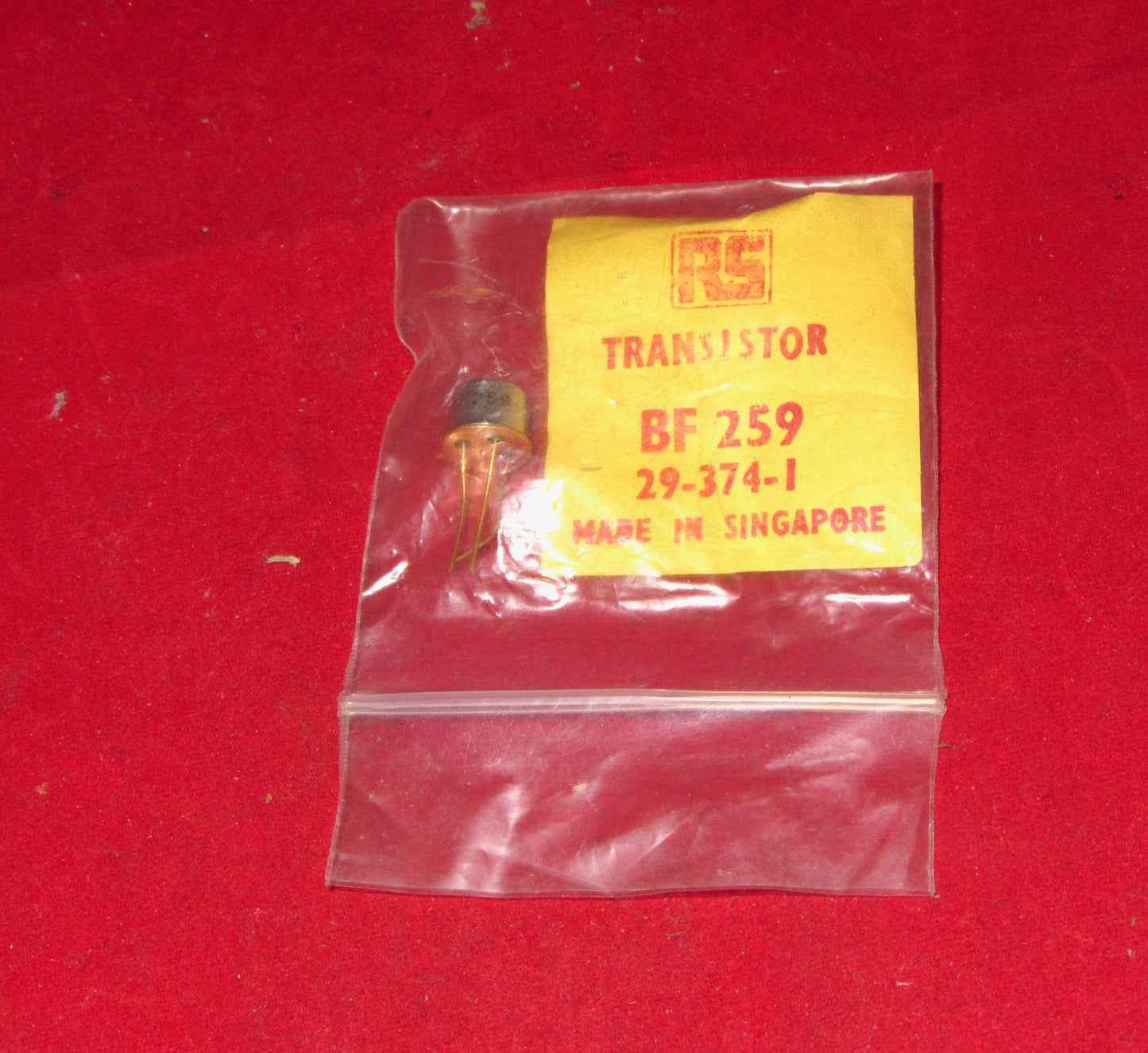 Silicon Planar Epitaxial ,NPN Transistor, BF259, RS 29-374-1