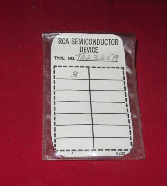 RCA, TA2325A,  PROTOTYPE TRANSISTOR,PNP GERMANIUM, PACK OF 3, NOS