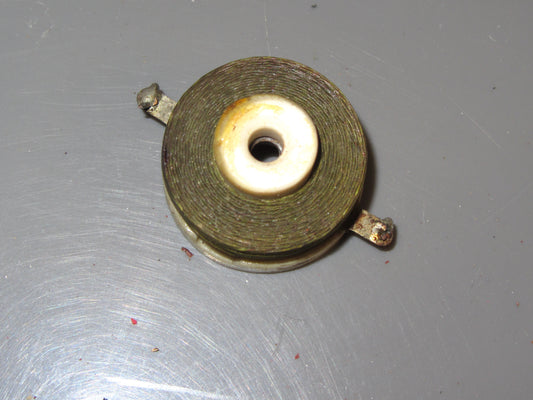 1940s, BUD RADIO INC. RF CHOKE, CERAMIC CIRCULAR FORMER, 8mH, EX EQUIPT