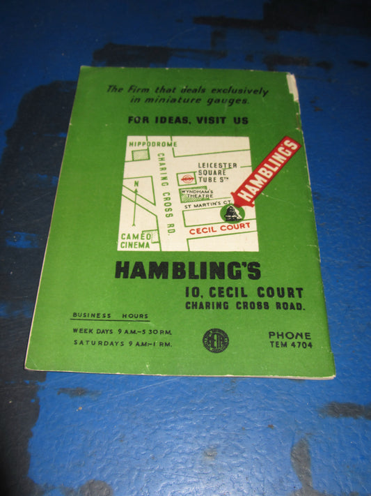 Vintage 1950s Hamblings Exclusively 00 Scale Model Railway Catalogue.