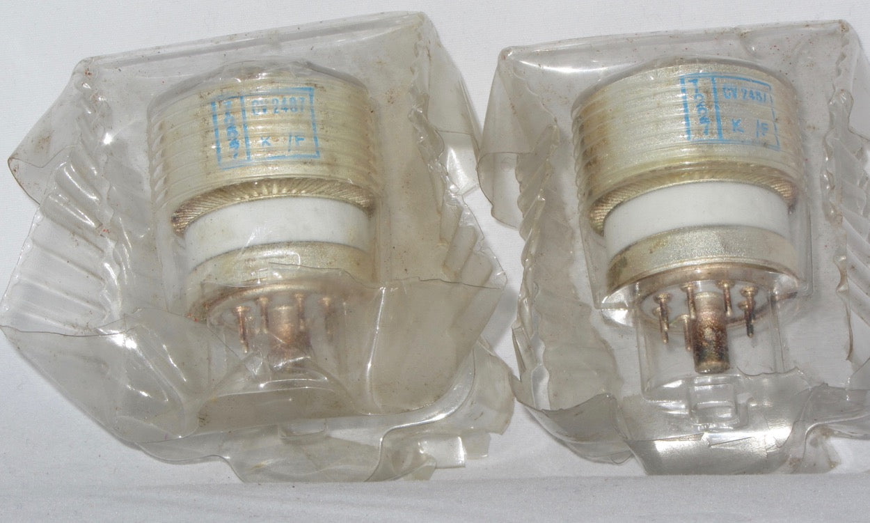 CV2487, STC  4X250B QV2-250B, NEW, SAME BATCH CODE, EX MILITARY, PAIGNTON MANUFACTURE