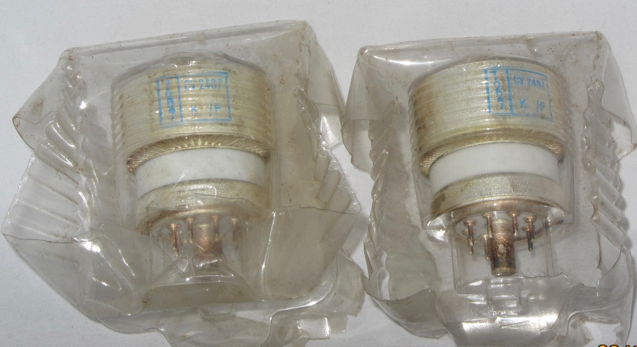 CV2487, STC  4X250B QV2-250B, NEW, SAME BATCH CODE, EX MILITARY, PAIGNTON MANUFACTURE