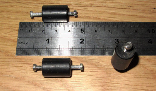 ALUMINIUM STANDOFFS, UNINSULATED, 6BA THREAD EACH END, 19mm LENGTH, 13mm DIA., BLACK ENAMEL FINISH